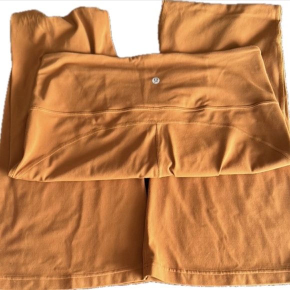 Lululemon Groove Super High Rise Flared Legging Nulu Size 14 in Roasted Orange - Picture 8 of 10
